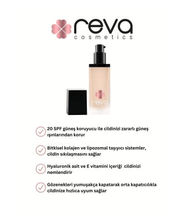 REVA Hybrid Foundation & Hybrid Foundation Ivory Spf 20 - No: 501 - Vegan & Clean Content - Buy Online on GoSupps.com