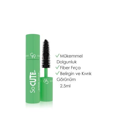 Golden Rose So Cute Intense Volume Definition & Lift Up Mascara Black - Mini Mascara - 8691190965860
