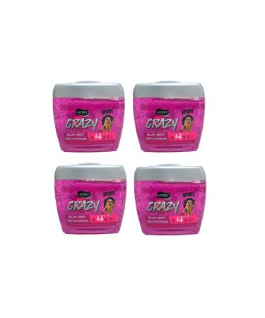 Hobby Crazy Head Wet Hard Hair Gel 700 ml X 4 Pieces