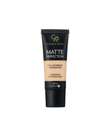 Golden Rose Matte Perfection Full Coverage Foundation No: Natural 01 - Matte Foundation - 8691190509521