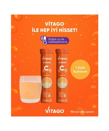 Vitago 2- Vitamin C Vitamin D Zinc 20 Effervescent Tablets - Buy Online on GoSupps.com