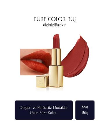Estee Lauder Pure Color Matte Lipstick Colour: 571 Independent 3.5 Gr