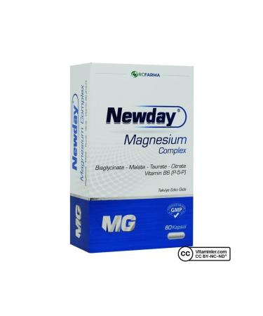 Rcfarma Newday Magnesium Complex 60 Capsules