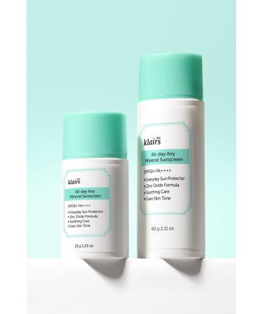 Dear Klairs All-day Airy Mineral Sunscreen Spf50 Pa (KORENDY) Zinc Oxide Sun Cream 60gr - Buy Online on GoSupps.com