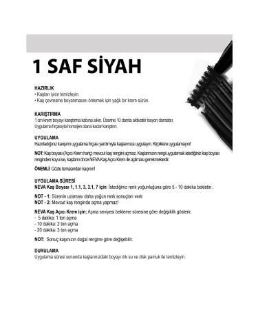 Neva Eyebrow Tint Eyebrow Dye 15ml (vegan) 1 Pure Black - Buy Online on GoSupps.com