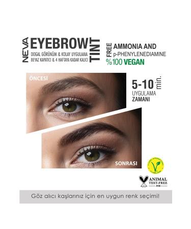 Neva Eyebrow Tint Eyebrow Dye 15ml (vegan) 1 Pure Black - Buy Online on GoSupps.com