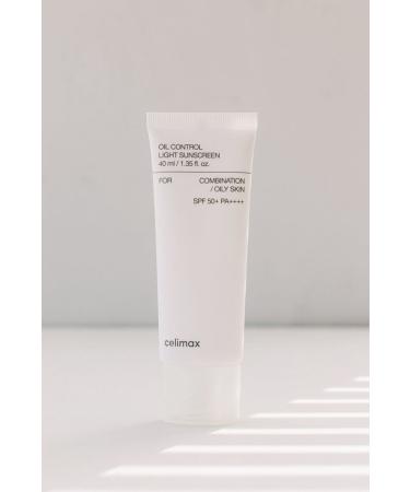 Celimax Oil Control Light Sunscreen SPF+ PA++++/Sebum Control Lightweight Sunscreen - Buy Online on GoSupps.com