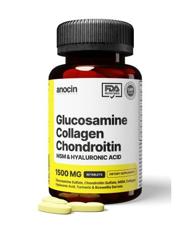 anocin Glucosamine Chondroitin Msm Collagen Curcumin Tablet 1500 Mg Glucosamine Chondroitin Collagen - Buy Online on GoSupps.com