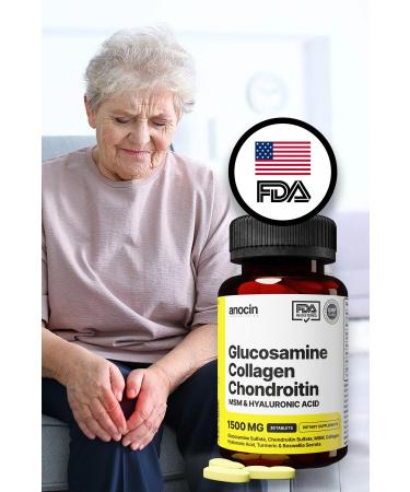 anocin Glucosamine Chondroitin Msm Collagen Curcumin Tablet 1500 Mg Glucosamine Chondroitin Collagen