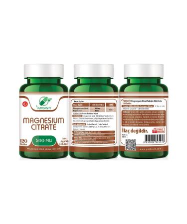 Yurdavit Magnesium Citrate 500 mg 120 Tablets and Vitamin C 1000 mg 50 Tablets - Buy Online on GoSupps.com