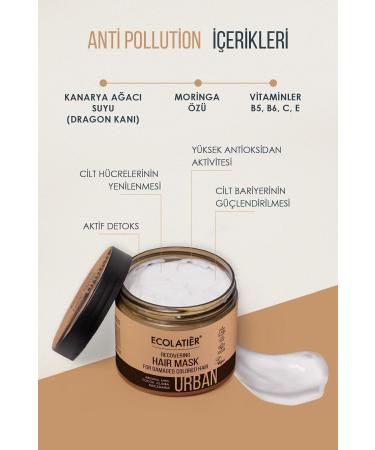 ECOLATIER Moisturizing Hair Mask Repairing Strengthening Care Mask for Damaged and Dyed Hair 380ml - Buy Online on GoSupps.com