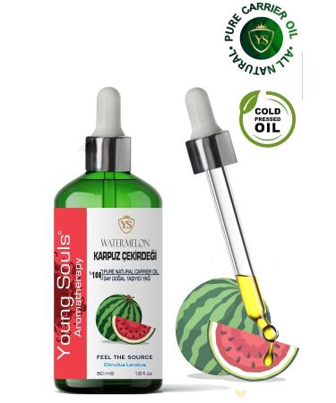 YOUNG SOULS Watermelon Carrier Oil ( Cold Pressed ) Watermelon Seed Herbal Carrier Oil ( Cold Pressed ) 50 ml