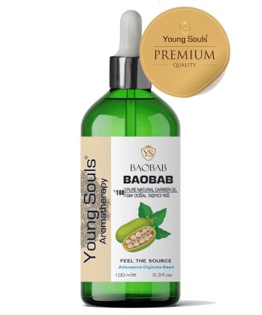 YOUNG SOULS Aromatherapy Baobab Carrier Oil ( Cold Pressed ) Baobab Herbal Carrier Oil ( Cold Pressed ) 100 ml - Buy Online on GoSupps.com
