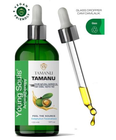 YOUNG SOULS Aromatherapy Tamanu Carrier Oil (Cold Pressed) Tamanu Herbal Carrier Oil (Cold Pressed) 100 ml - Buy Online on GoSupps.com
