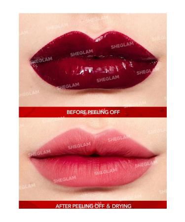 SHEGLAM PEEL TALK LIP TINT-TONGUE TWISTER water-resistant peelable lip tint Vegan formula - Buy Online on GoSupps.com