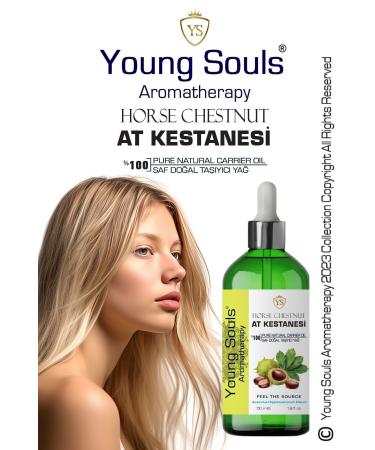 YOUNG SOULS Horse Chestnut Carrier Oil ( Cold Pressed ) Horse Chestnut Carrier Oil ( Cold Pressed ) 100 ml - Buy Online on GoSupps.com