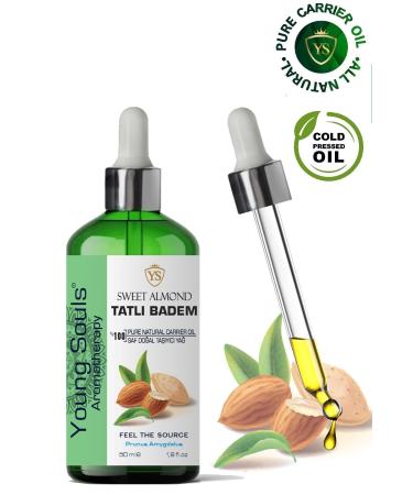 YOUNG SOULS Sweet Almond Carrier Oil ( Cold Pressed ) Sweet Almond Herbal Carrier Oil ( Cold Pressed ) 50 ml