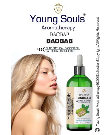 YOUNG SOULS Aromatherapy Baobab Carrier Oil ( Cold Pressed ) Baobab Herbal Carrier Oil ( Cold Pressed ) 100 ml - Buy Online on GoSupps.com