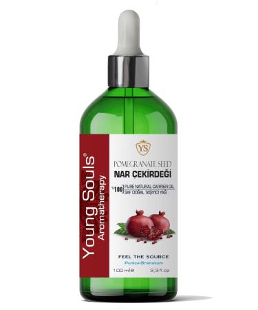 YOUNG SOULS Pomegranate Seed Carrier Oil ( Cold Pressed ) Pomegranate Seed Carrier Oil ( Cold Pressed ) 100 ml - Buy Online on GoSupps.com