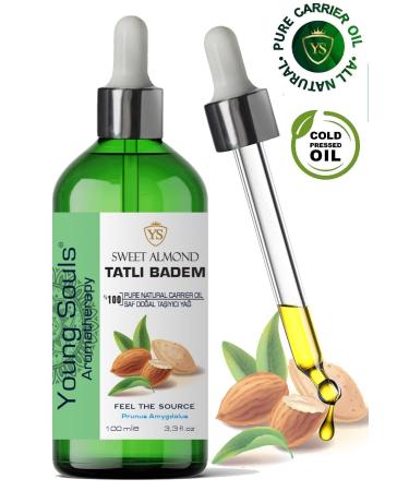 YOUNG SOULS Sweet Almond Carrier Oil ( Cold Pressed ) Sweet Almond Herbal Carrier Oil ( Cold Pressed ) 100 ml