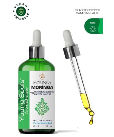YOUNG SOULS Aromatherapy Moringa Carrier Oil ( Cold Pressed ) Carrier Oil ( Cold Pressed ) 50 ml - Buy Online on GoSupps.com