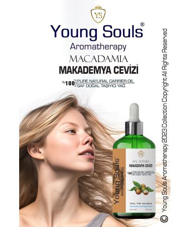YOUNG SOULS Macadamia Carrier Oil (Cold Pressed) Macadamia Nut Herbal Carrier Oil (Cold Pressed) 50 ml - Buy Online on GoSupps.com