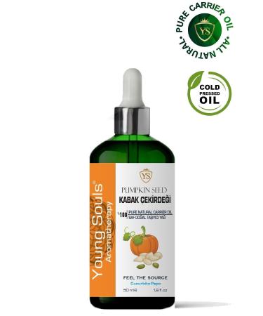 YOUNG SOULS Pumpkin Seed Carrier Oil ( Cold Pressed ) 50 Ml - Buy Online on GoSupps.com