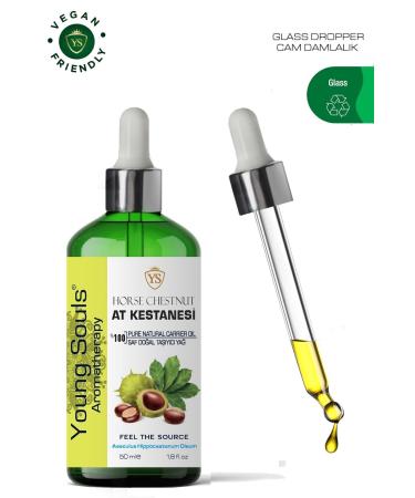 YOUNG SOULS Horse Chestnut Carrier Oil ( Cold Pressed ) Horse Chestnut Herbal Carrier Oil ( Cold Pressed ) 50 ml - Buy Online on GoSupps.com