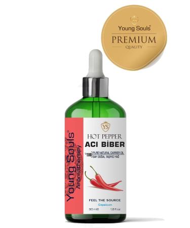 YOUNG SOULS Hot Pepper Carrier Oil ( Cold Pressed ) Hot Pepper Herbal Carrier Oil ( Cold Pressed ) 50 ml - Buy Online on GoSupps.com