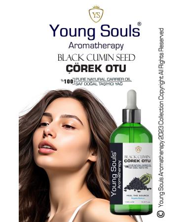 YOUNG SOULS Black Seed Carrier Oil ( Cold Pressed ) Black Cumin Herbal Carrier Oil ( Cold Pressed ) 100 ml - Buy Online on GoSupps.com