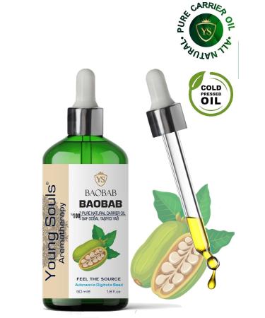 YOUNG SOULS Aromatherapy Baobab Carrier Oil ( Cold Pressed ) Baobab Herbal Carrier Oil ( Cold Pressed ) 50 ml