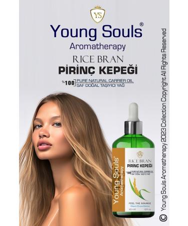 YOUNG SOULS Aromatherapy Rice Bran Carrier Oil Cold Pressed Rice Bran Oil Cold Pressed 50 ml - Buy Online on GoSupps.com