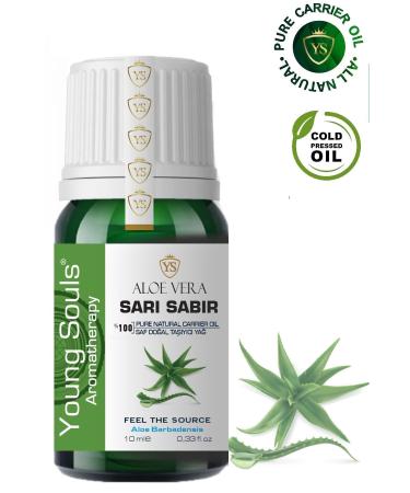 YOUNG SOULS Aloe Vera Carrier Oil (Cold Press) Yellow Patience Herbal Carrier Oil (Cold Press) 10 ml