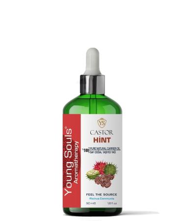 YOUNG SOULS Aromatherapy Castor Carrier Oil ( Cold Pressed ) Indian Herbal Carrier Oil ( Cold Pressed ) 50 ml - Buy Online on GoSupps.com