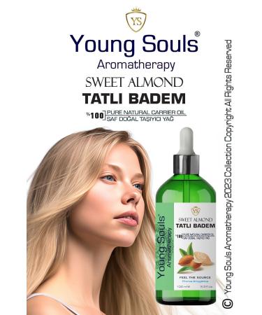 YOUNG SOULS Sweet Almond Carrier Oil ( Cold Pressed ) Sweet Almond Herbal Carrier Oil ( Cold Pressed ) 100 ml - Buy Online on GoSupps.com
