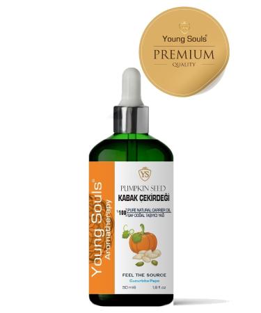 YOUNG SOULS Pumpkin Seed Carrier Oil ( Cold Pressed ) 50 Ml - Buy Online on GoSupps.com
