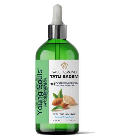 YOUNG SOULS Sweet Almond Carrier Oil ( Cold Pressed ) Sweet Almond Herbal Carrier Oil ( Cold Pressed ) 100 ml - Buy Online on GoSupps.com