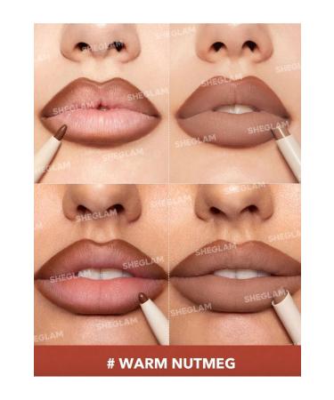 SHEGLAM GLAM 101 LIPSTICK & LINER DUO lip pencil and lipstick pencil 2in1 - Buy Online on GoSupps.com