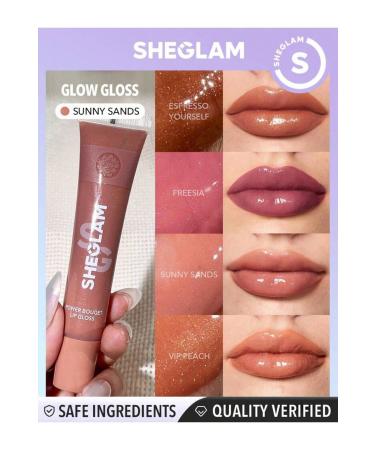 SHEGLAM Power Bouquet Lip Gloss Tinted Moisturizing Lip Gloss Plumping VEGAN Moisturizing lip gloss-tint