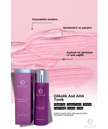 EDOSSA COSMETIC Glycolic Acid Aha Toner Renewing Brightening Dead Cell Cleaner Glycolic Acid Aha Toner 120 ml - Buy Online on GoSupps.com