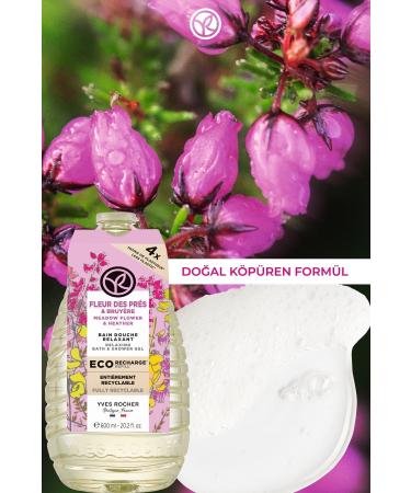 Yves Rocher Moisturizing Eco Refill Shower Gel - Romantic Wildflowers 600 ml - Buy Online on GoSupps.com