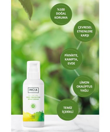 INCIA 0 Natural Protective Body Lotion Spray for Newborn Baby Child Lemon Eucalyptus Vegan 100 ml - Buy Online on GoSupps.com