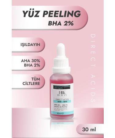 H&K Beauty Revitalizing Skin Tone Equalizer Red Face Peeling Collagen Serum 30ml Aha 30% Bha 2% - Buy Online on GoSupps.com