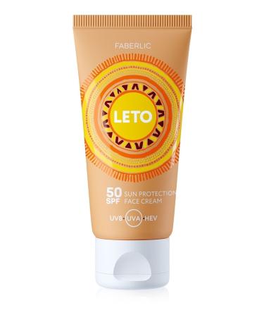 Faberlic Leto Sunscreen Face Cream Spf 50 Protection 50 Ml