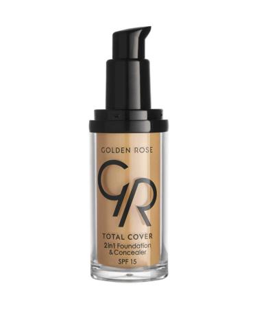 Golden Rose Total Cover 2in1 Foundation & Concealer No: 18 Cappuccino - Foundation & Concealer - 8691190963781 - Buy Online on GoSupps.com