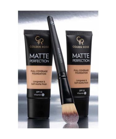 Golden Rose Matte Perfection Full Coverage Foundation No: Natural 04 - Matte Foundation - 8691190509552 - Buy Online on GoSupps.com