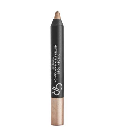 Golden Rose Glitter Eyeshadow Crayon Waterproof No: 57 Bright Gold - Glitter Pencil Eyeshadow - 8691190815578