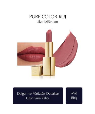 Estee Lauder Pure Color Matte Lipstick Colour: 669 Stolen Heart 3.5 Gr