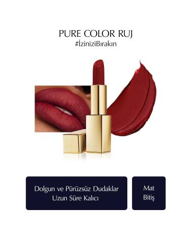 Estee Lauder Pure Color Matte Lipstick Colour: 689 Dark Desire 3.5 Gr