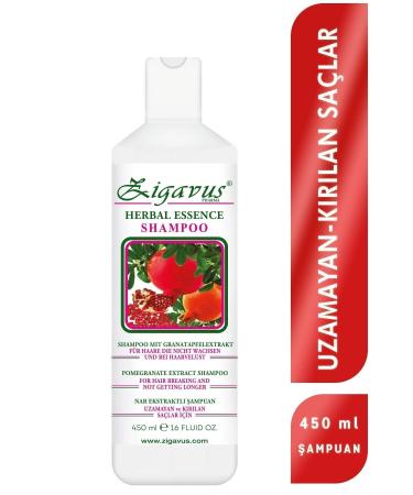 Zigavus Fast Hair Growth Pomegranate Shampoo Repair Care for Broken Hair 450ml
